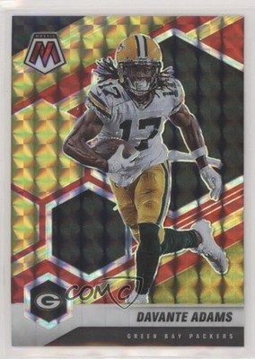 2021 Panini Mosaic Choice Fusion Red & Yellow Prizm 28/80 Davante Adams #82 0s9t