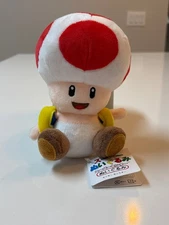 Super Mario Bros U Red Toad Plush 6"  Doll Figure Nintendo Store Japan Exclusive