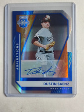 2021 Elite Extra Edition Aspirations Signatures Die-Cut /63 Dustin Saenz Auto
