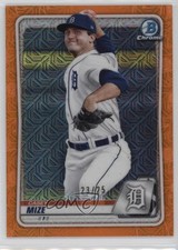 2020 Bowman Chrome Mega Box Orange Mojo Refractor 23/25 Casey Mize #BCP-250 04cw