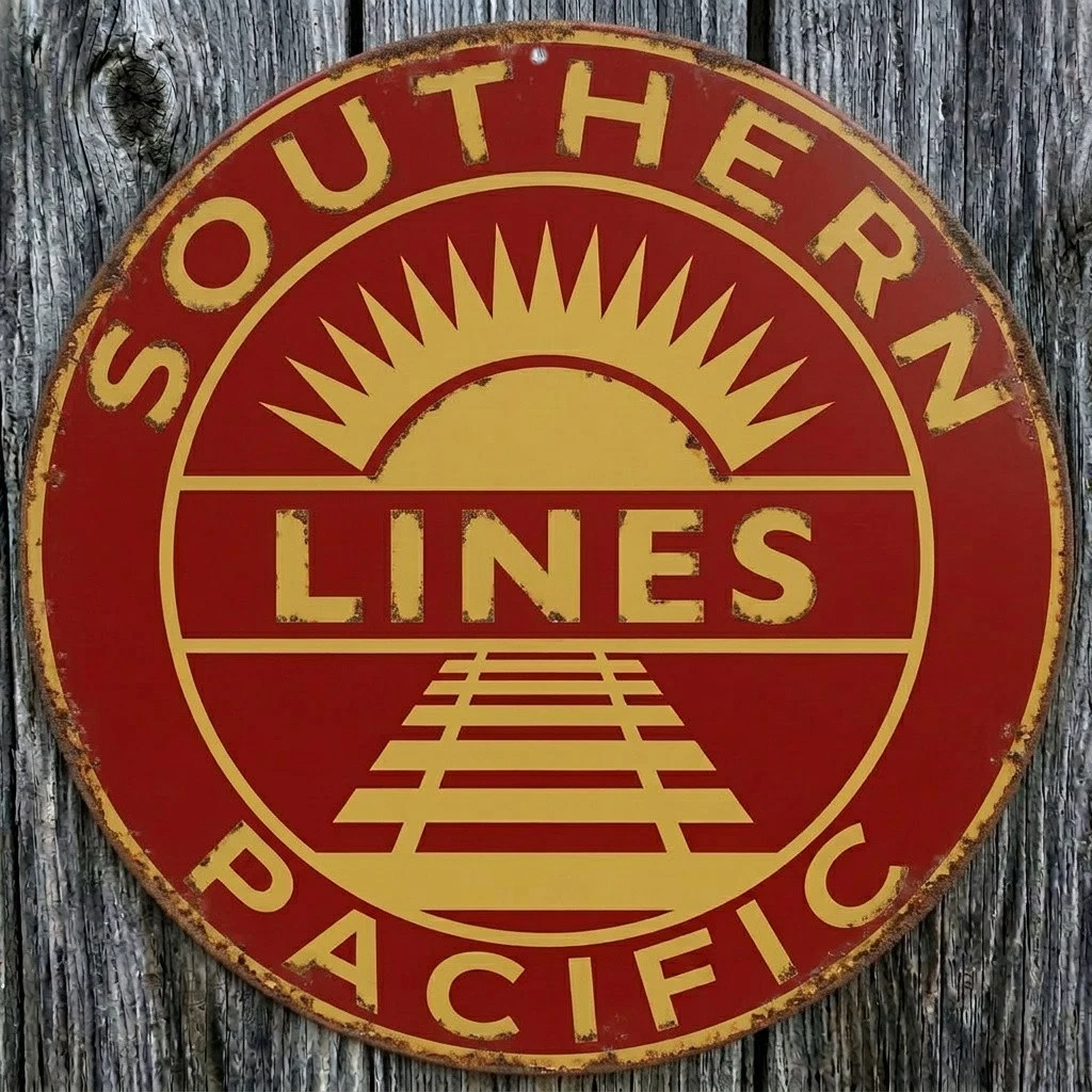 Southern Pacific Sign Indiana Collectible Railroad Signs & Plaques