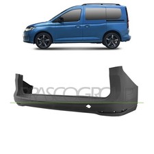 Stoßstange hinten grundiert Langer Radstand für VW Caddy V Kombi ab 09/20 -