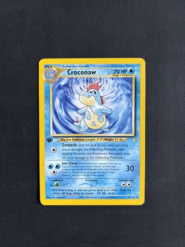 Croconaw 31/111 Neo Genesis 1st Edition Uncommon