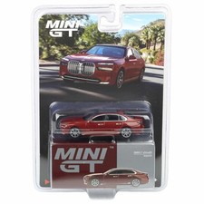 Mini GT 1/64 BMW i7 xDrive60 Aventurin Car, Red, MGT00952-BL