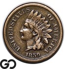 1859 Indian Head Cent Penny, Tough Date