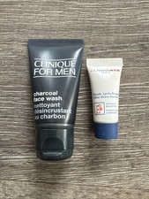 Clinique Charcoal Face Wash & Clarins After Shave Soother For Men