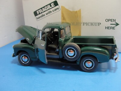 Danbury Mint 1/24 1953 Chevrolet Pick Up Truck Dark Green Diecast