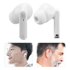 White Language Translator Earbuds Supports 114 Language BT Translation Earbuds