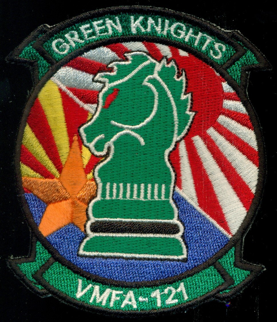 VMFA-121 Green Knights チャレンジ USMC VMFA-121 Green Knights Patch K-7 | eBay