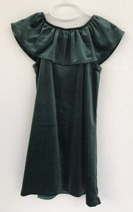 old navy green velvet dress