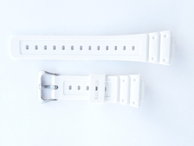 g shock replacement band white