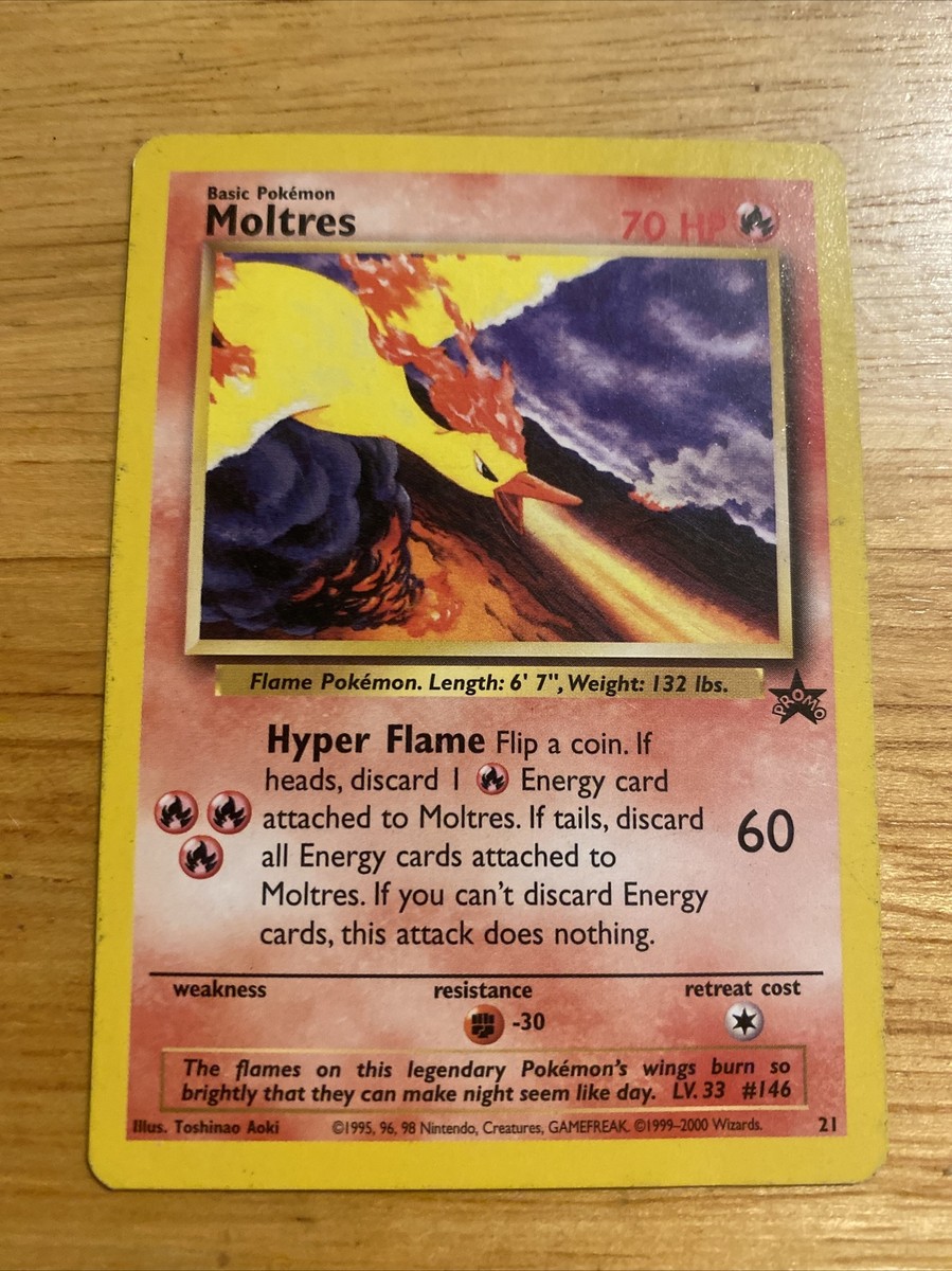 Moltres 21 - Black Star WotC Promo - Pokemon Card | eBay