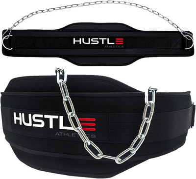 Dip Belt for Weightlifting - Weighted Pull up and Squat Belt with Ergonomic Padd