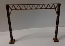 Laser Cut OO/HO Model Railway Catenary Gantry Kits 120mm Twin Track Pack of 10