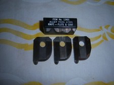 Vintage Magna Molding Knife 3 Blade Set #12405 Flute & Cove 1" ca 1962 NOS