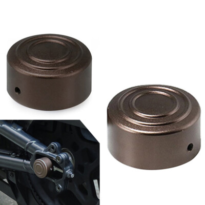 Rear Axle Nut Cover Caps Aluminum Fit Harley Sportster S RH1250 2021-2022 Brown