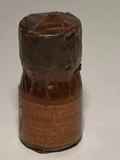 c1930s EMPTY poison Homatropine Merck & Co. New Jersey, Pharmacy Medicine Bottle