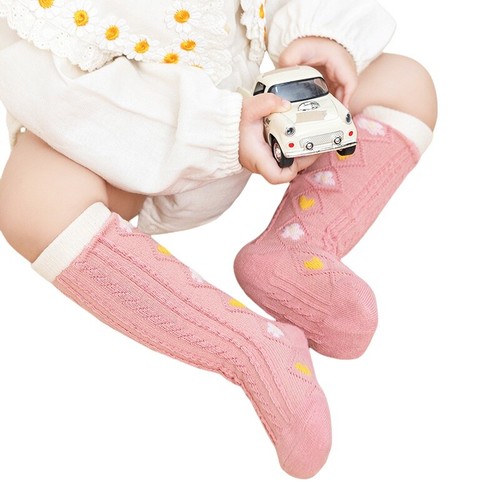 3 Pairs Flower Baby Socks Newborn Girl Knee High Socks Infant Toddler Long Socks - Picture 5 of 20