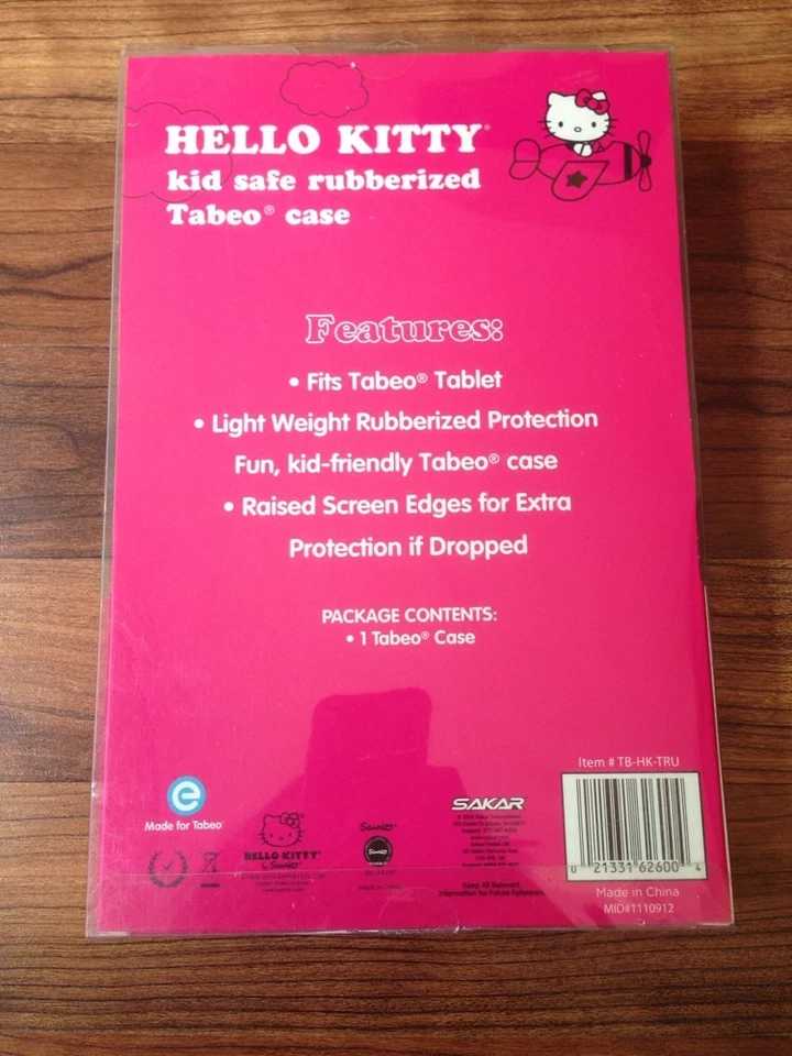 NEW Hello Kitty Tabeo Tablet Case - Kid Safe Rubberized Case - Pink - Image 2 of 2