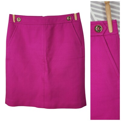 Talbots Pencil Skirt Size 6 Petite Short career professional Raspberry Pink 