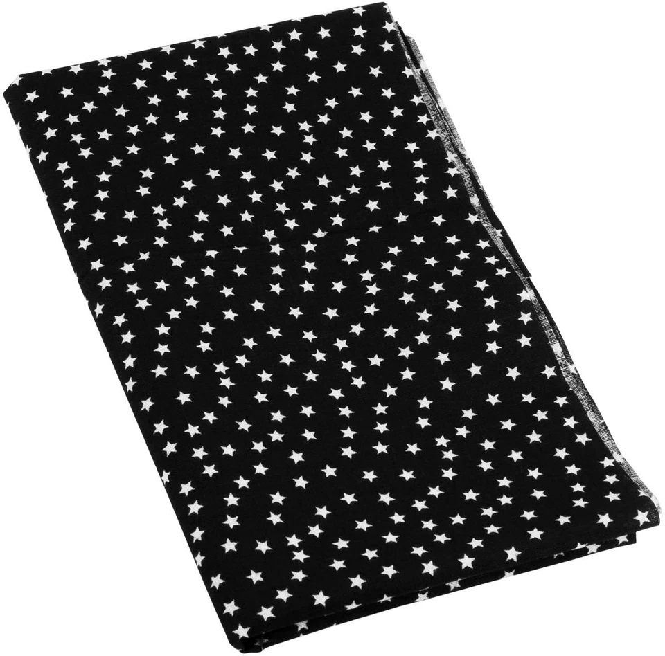 Stoffpaket: 9 Patchwork Stoffe a. Baumwolle, Baumwollstoffe, 50 x 50 cm, schwarz - Bild 4 von 4