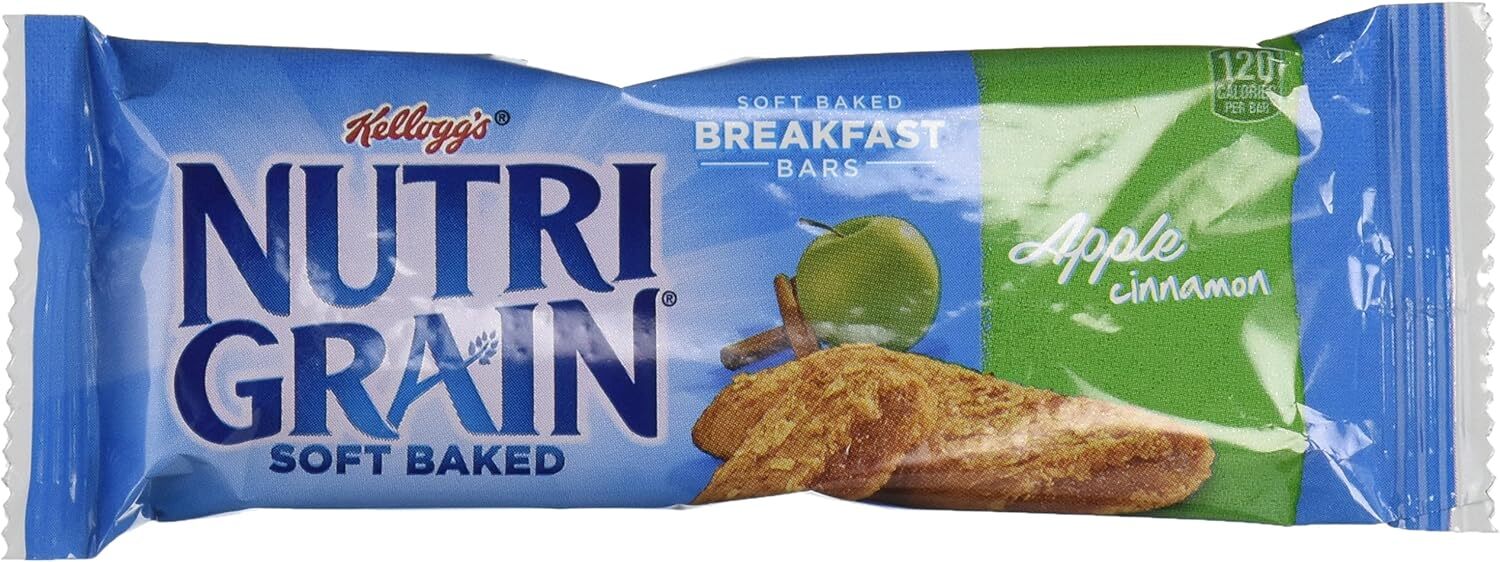 Kellogg's, NutriGrain Apple Cinnamon Cereal Bars, Single 1.3oz. eBay