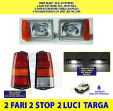 Fari Luci  per Panda Sisley Stop Fanali Anteriori Posteriori Luce Targa kit da 6