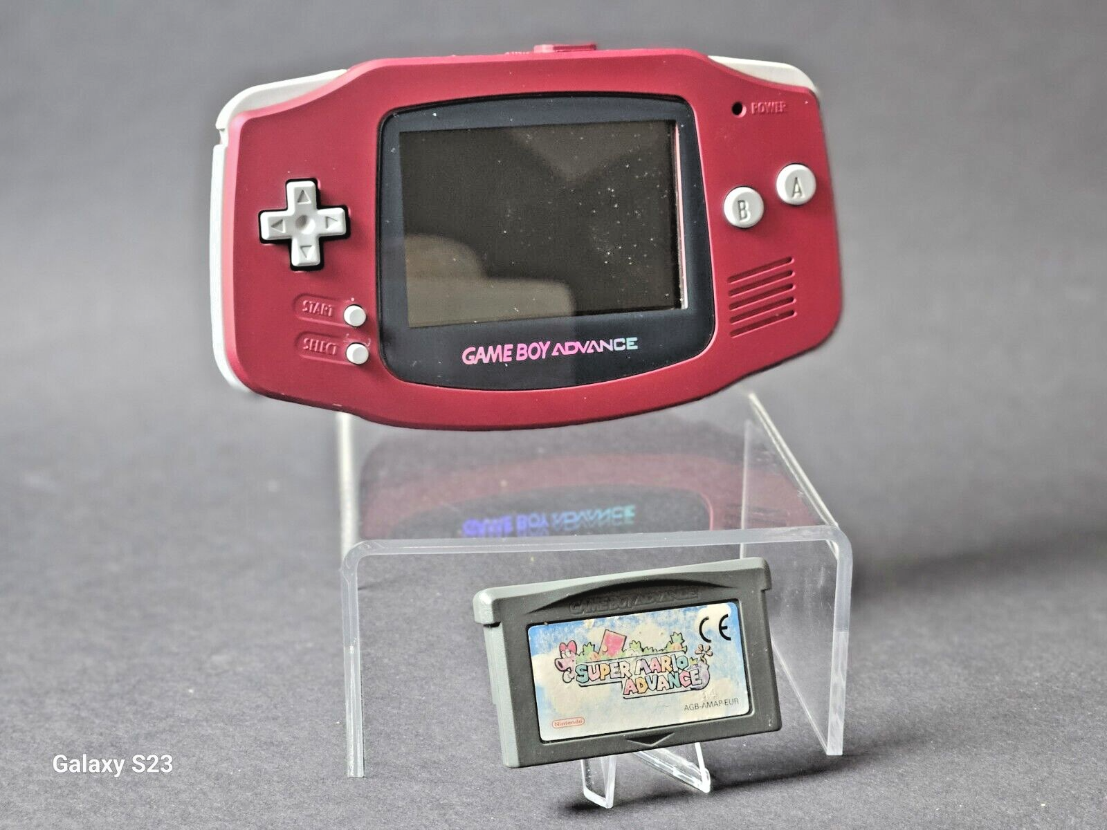GameBoy Advance AGB-001 (ROT) inkl. Super Mario Advance Spiel 