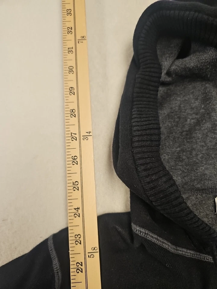 Calvin Klein Black Pullover Hoodie Womens Size L Pocket - Image 3 of 4