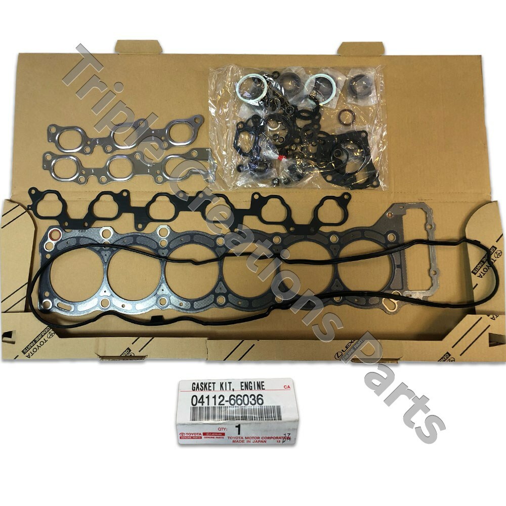 GENUINE 0411266036 OEM TOYOTA GASKET KIT, ENGINE VALVE GRIND