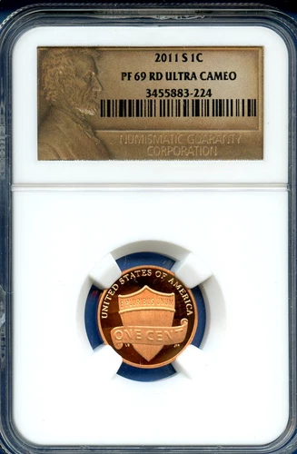 2011 S NGC PF 69 RD UCAM Lincoln Shield 1c Cent US Mint Coin 2011-S PF-69 RD