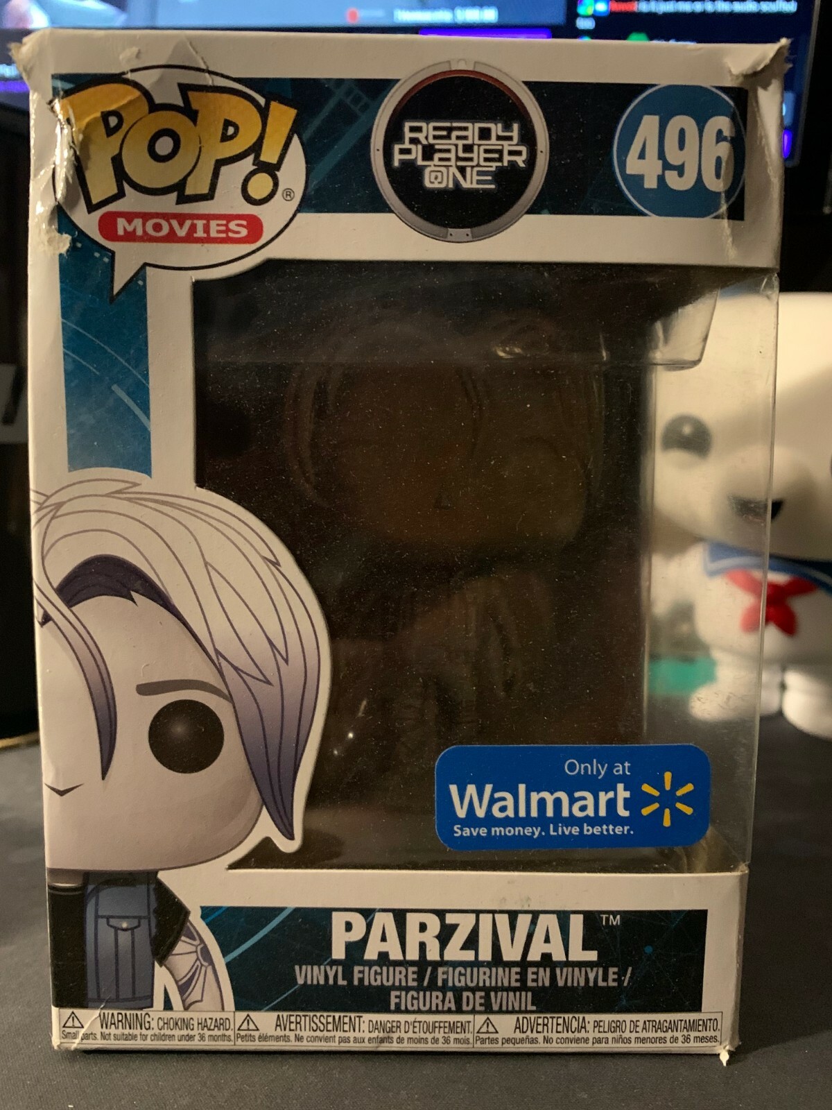 Funko Pop! Ready Player One Parzival #496 Figure Damaged Box W/ Protector