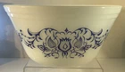 Vintage Federal Blue & White Bucks County Heat Proof - USA Mixing Bowl