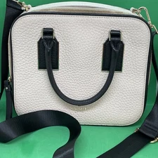 Kate Spade Cecil Court Elia' Beige Leather Satchel Crossbody