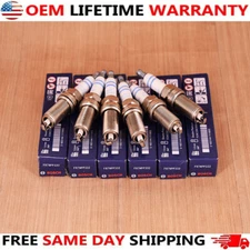 6X Genuine Spark Plugs Platinum FR7NPP332 12122158253 for BMW X5 E60 E83 E85 E90
