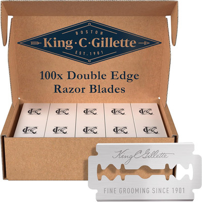 King C. Gillette Rasierklingen Herren   100 Original Ersatzklingen Mit Sicherer 