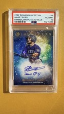 2022 Bowman Inception Auto Harry Ford RC /75 PSA 10 POP 1 Jesus❤️U Inscription