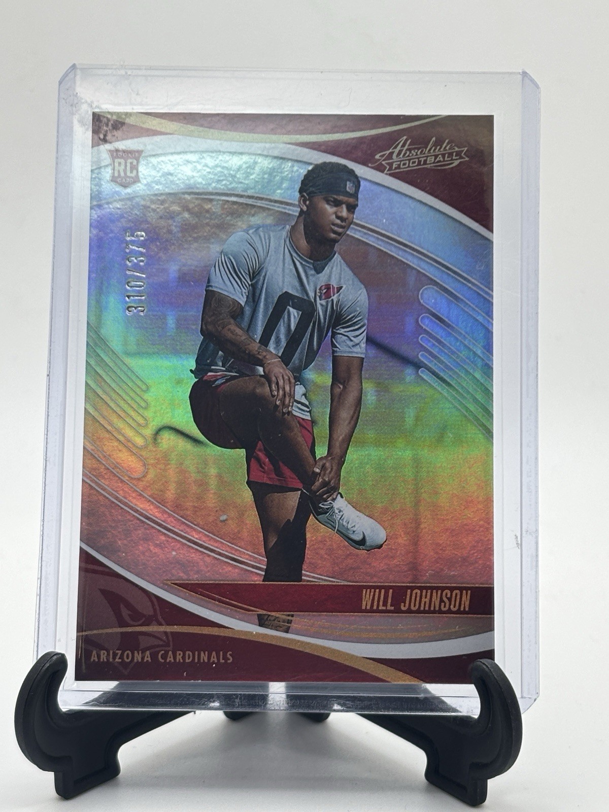 2025 Panini Donruss Absolute - Will Johnson #198 Red /375 (RC)
