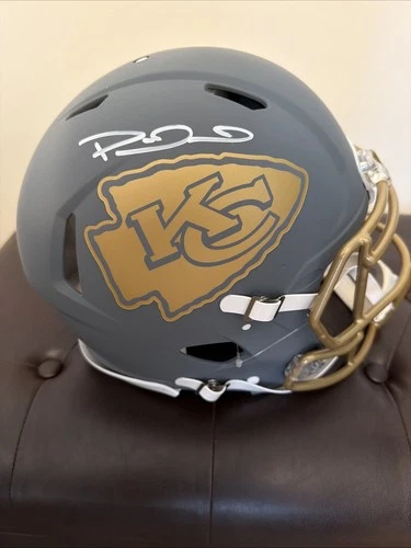 Patrick Mahomes Signed Chiefs Slate Full Size Authentic Helmet
