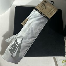 Nike Unisex Dri-Fit Head Tie Swoosh Gray White NWT