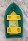 Vtg Fisher Price Little People Play Family Camper Row Boat 1972 Green Yellow