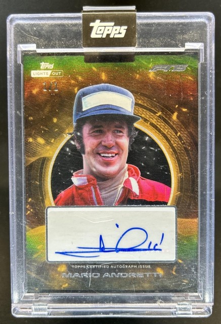 2025 Topps Lights Out F1 Formula 1 Mario Andretti Auto Autograph Gold #1/1