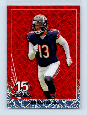 🚨KEENAN ALLEN 2025 LEAF 15TH ANNIVERSARY RED LAZER PARALLEL SSP 2/3‼️