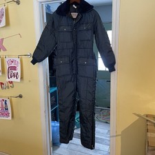 Vtg Walls Blizzard Pruf Insulated Snow Suit Women's Blue Medium Size 12-14 USA