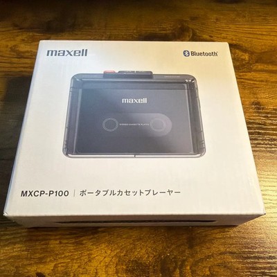 NEW maxell ポータブルカセットプレーヤー MXCP-P100BK MXCP-P100Bluetooth対応ポータブルカセットプレーヤー｜カセット