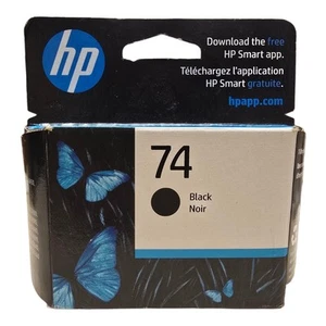 1 HP 74 BLACK Cartouche d'encre originale dans la boîte de vente au détail originale non ouverte