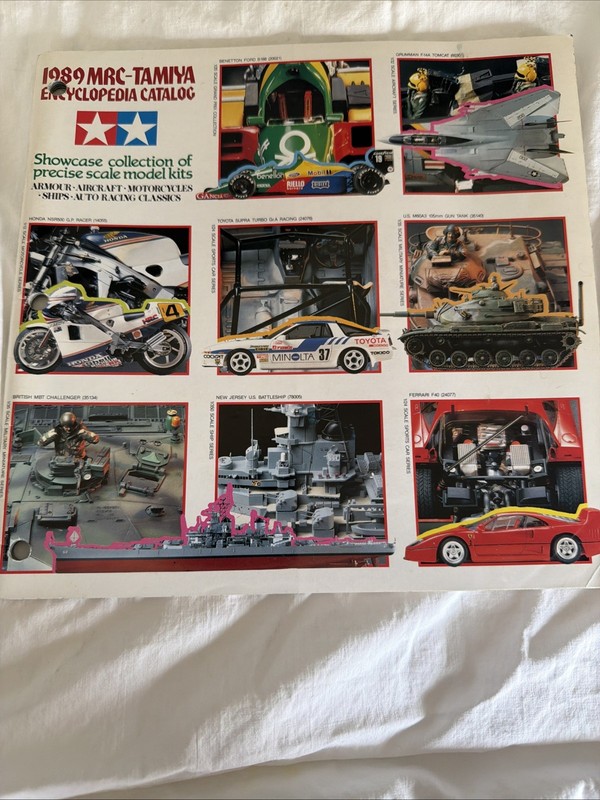 1989 MRC-TAMIYA ENCYCLOPEDIA CATALOG PRECISE SCALE MODEL KITS ARMOUR AIRCRAFT