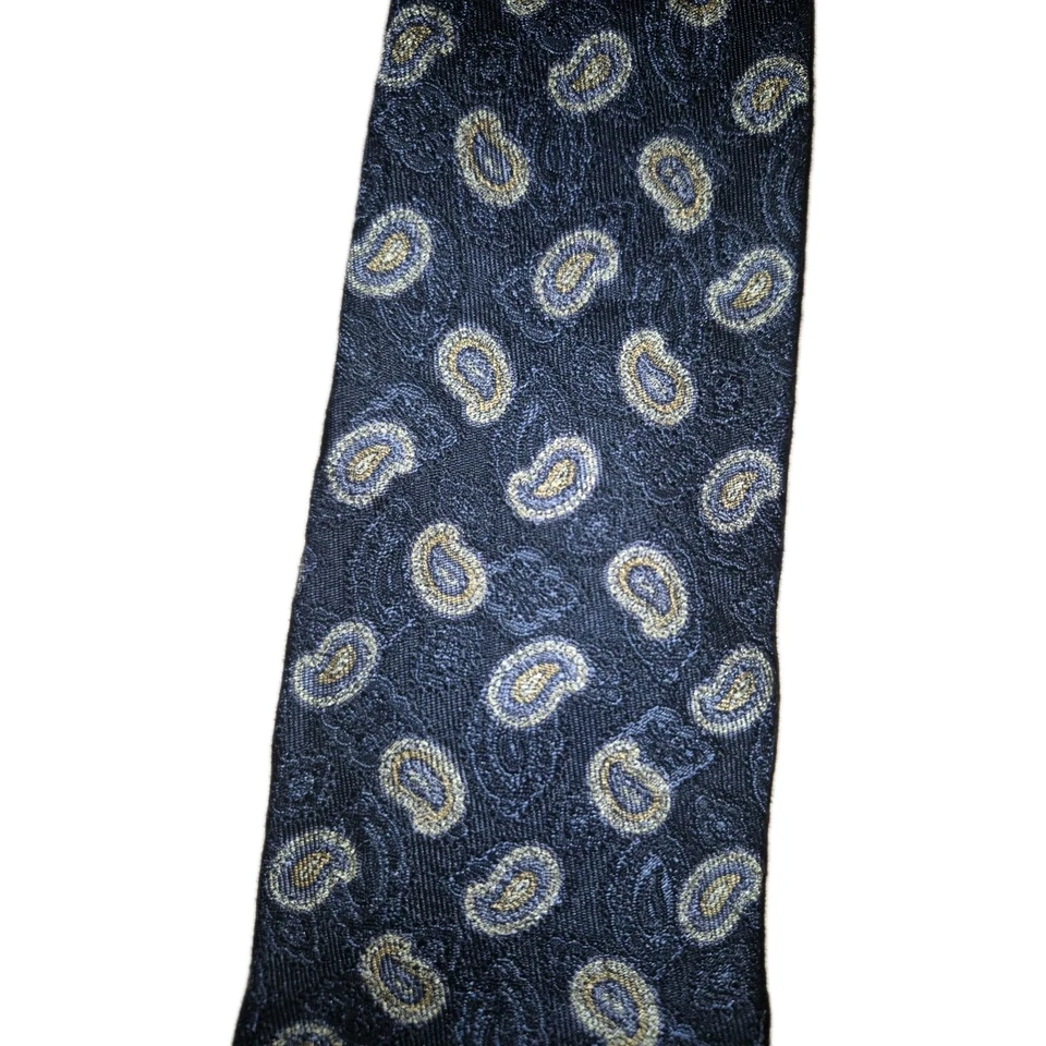 JZ Richards Neck Tie 100% SILK Geometric Patterns USA Handmade Mens Formalwear - Image 3 of 4