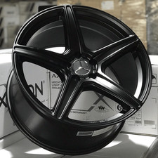 18 Zoll AW7 concave Felgen 8x18 5x112 ET30 schwarz matt winterfest f&uuml;r Mercedes