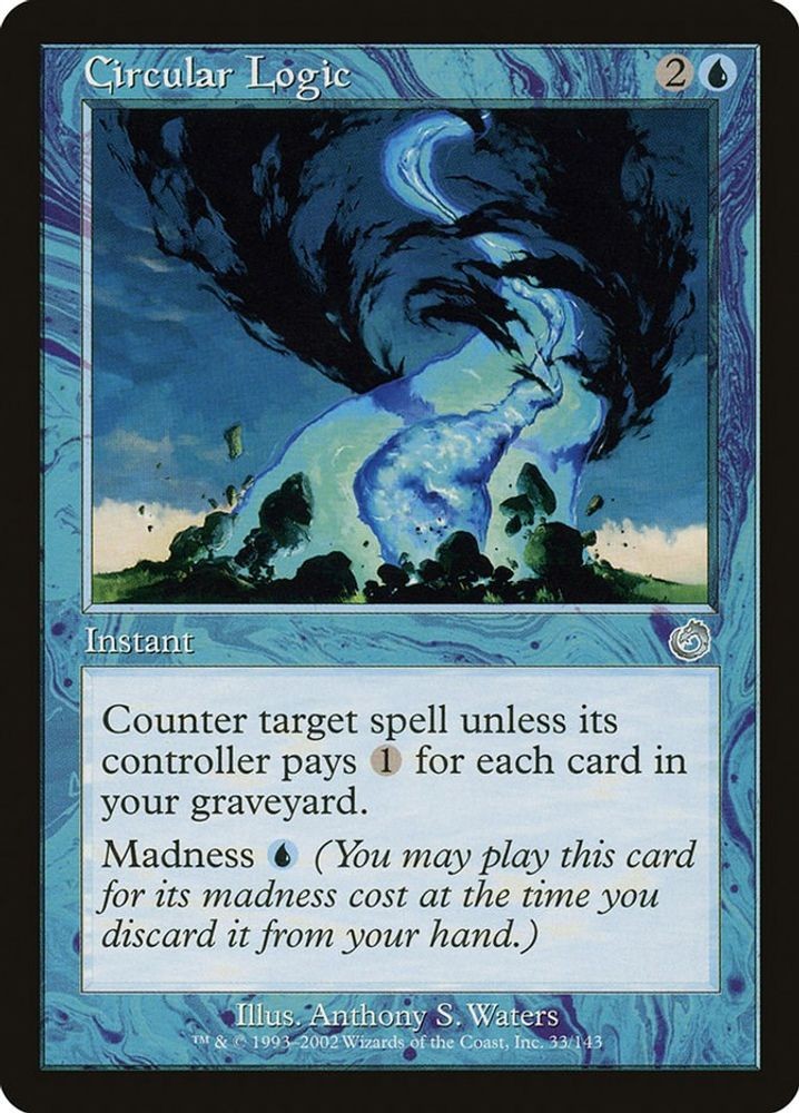 2002 Magic: The Gathering: Torment - Circular Logic (#33, U, Near Mint)